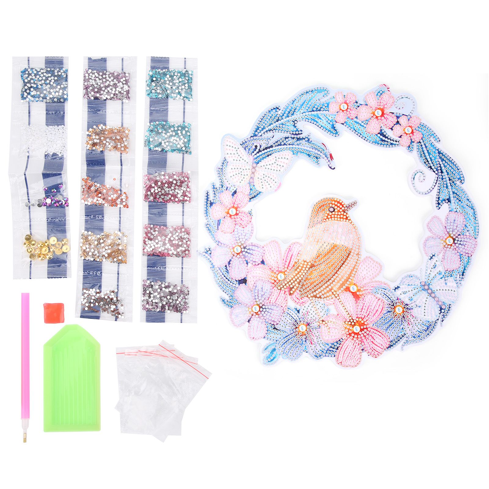 Limeng La DIY Rhinestones Painting Garland Pattern Crystal Embroidery Picture Decoration Kit
