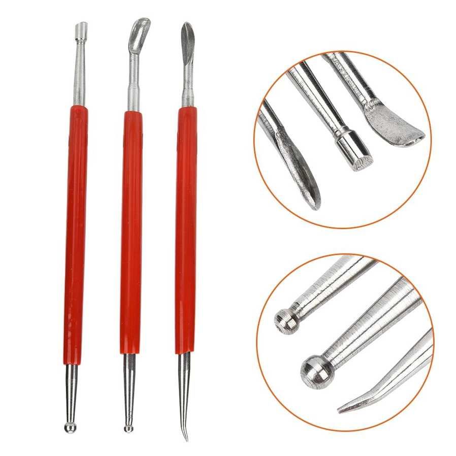 Hand Tools 8 Piece Leather Craft Carving Pen Tool Handmade DIY Double Ended Drill Pin for Clay
