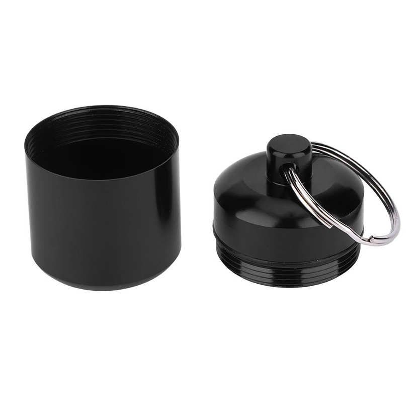 2 Pcs Container Oxidation Coloring Black Aluminum Alloy Box Storage