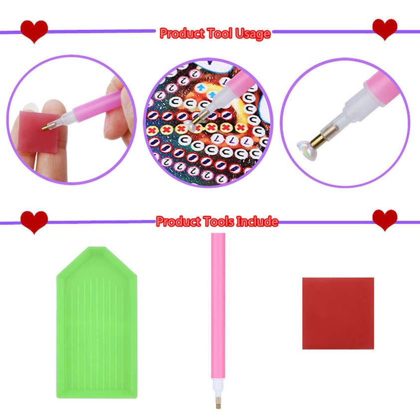Diamond Painting Chain Bag Wallet Rose Flower Pattern Make-up DIY Hand-Made Craft Women Gift