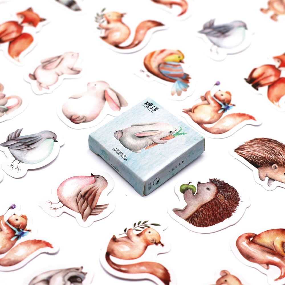 Cute Pet Dog Cat Rabbit Pig Comic Notebook Decorative Washi Stickers Scrapbooking Stick Label Diary Stationery Album Stickers