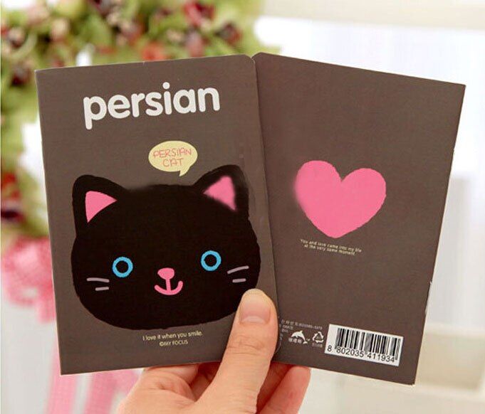 2017 New kawaii stationery cute cartoons animals head cover mini notebook notepad diary pocket exercise book Gift K6541