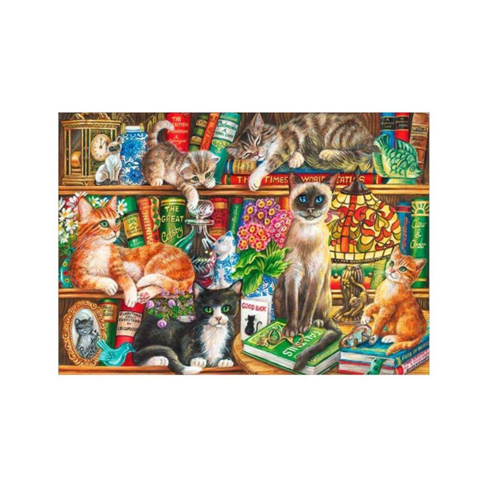 Cat Diamond Painting 5D DIY Embroidery Rhinestone Cross Stitch Arts Craft