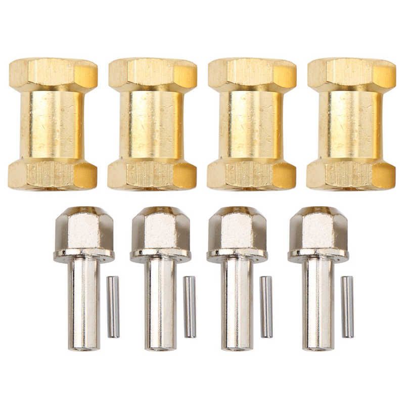 4Pcs RC Brass Connector Spare Part for 1/10 Car Easy Installation Golden