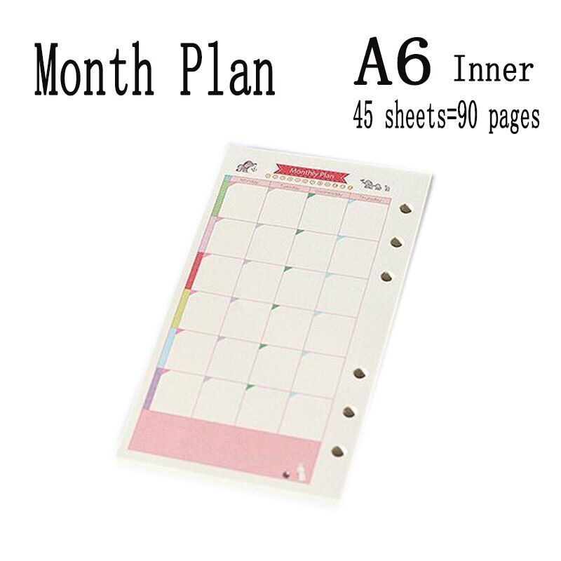 A5 A6 Leather Cover Spiral Notebook Ring Binder Index Dividers Card Filler Dot Diary Agenda Planner Accessories Journal