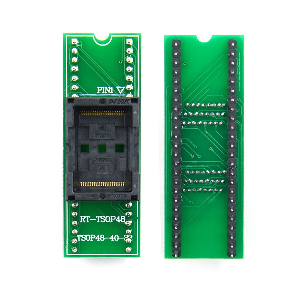 Gold Plating Double contact Origina  TSOP48 to DIP48 adapter TSOP48 socket for RT809F RT809H & For XELTEK USB Programmer
