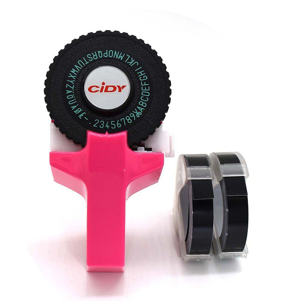 Mini Manual Labeling Machine Portable Manual Label Maker Diy 3D Embossing