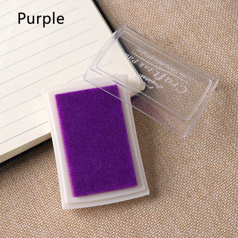Inkpad Handmade DIY Craft Oil Based Ink Pad Rubber Stamps Fabric Wood Paper Scrapbooking Finger Paint Badge Holder Accessories
