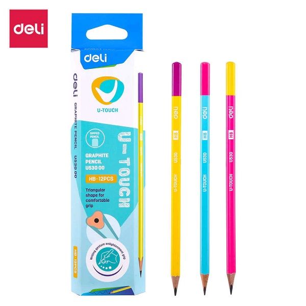 deli Graphite Pencil HB W/Dipped Head