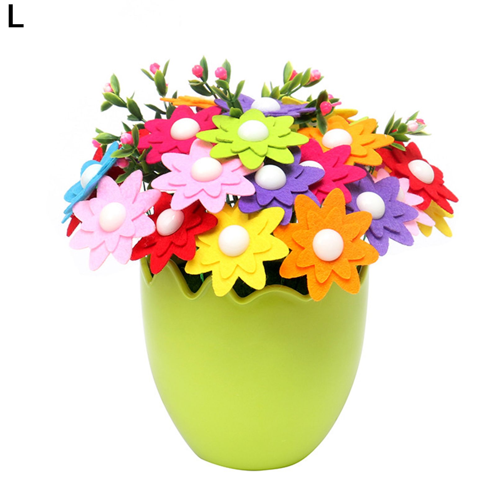 Button Bouquet Handmade Christmas Gift Plastic DIY Holding Flowers Handcraft for Manual Workshops