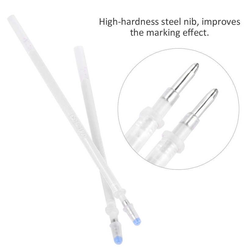 High Temperature Disappearing Pen Refill 100pcs White Heat Erasable Marker for Dressmaking DIY Sewing