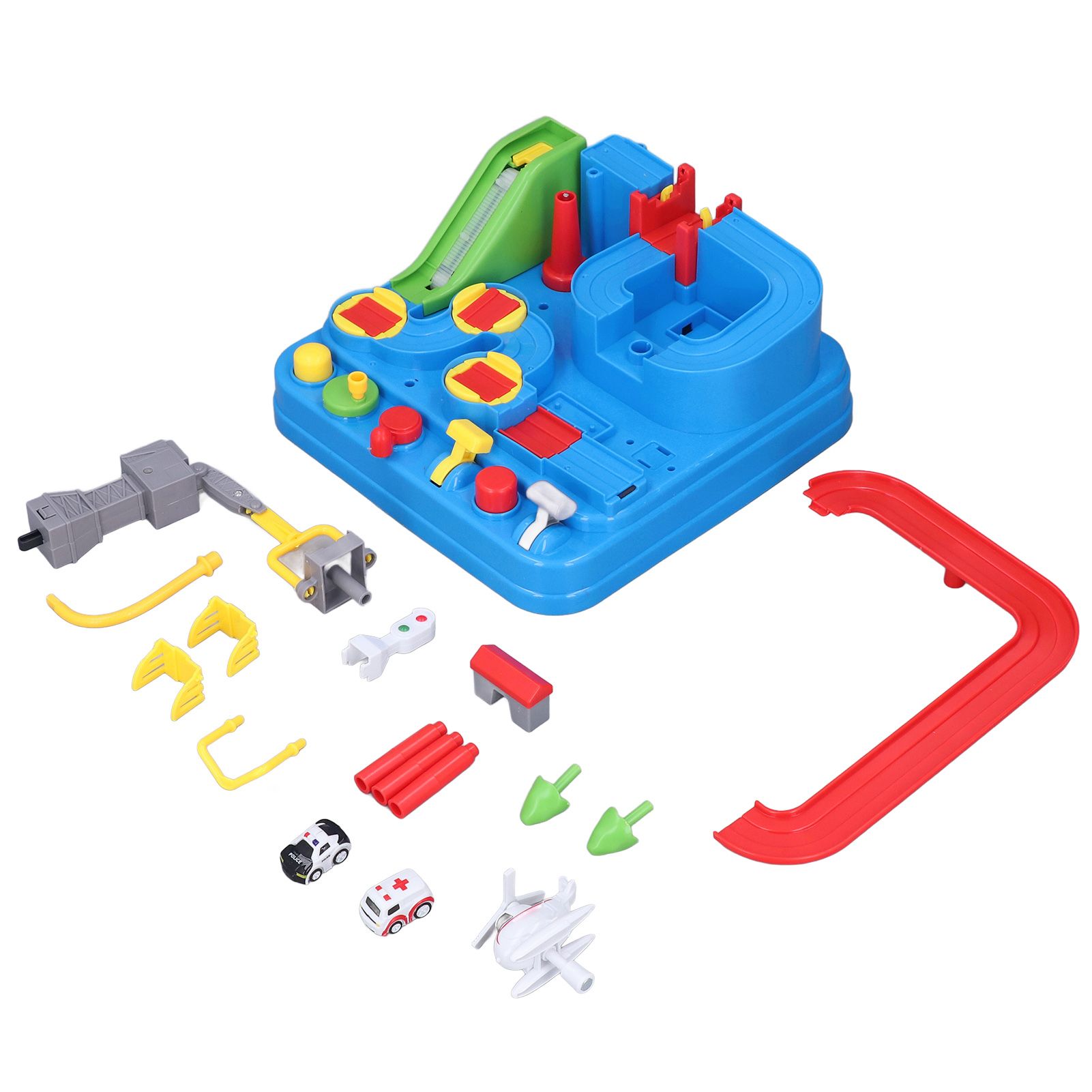 Sala Meng Race Track Car Adventure Set ABS DIY Assembly Toy Kit Preschool Toddler Toys for Indoor Play Kindergarten 3+ Kids