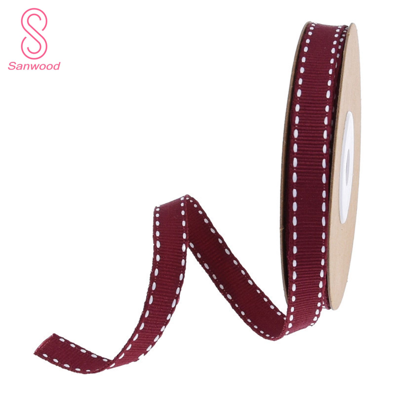 1 Roll Ribbon Bilateral Thread Non-Slip Polyester Bottle Scrapbook Balloon String for Gardening