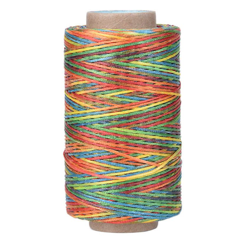 250 Meters 150D Leather Crafts Flat Sewing Thread Hand Stitching Waxed