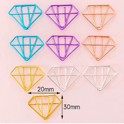 10 pcs/lot Mini Cute Meatl Bookmarks For Books Kawaii Cactus Page Book Markers Paper Clip For Kids Stationery School Supplies