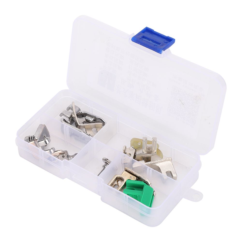 Sewing Machine Accessories 9Pcs/Set Household Presser Foot Kit Rolled Hem Compensating Feet Set for Old Pedal with Screw