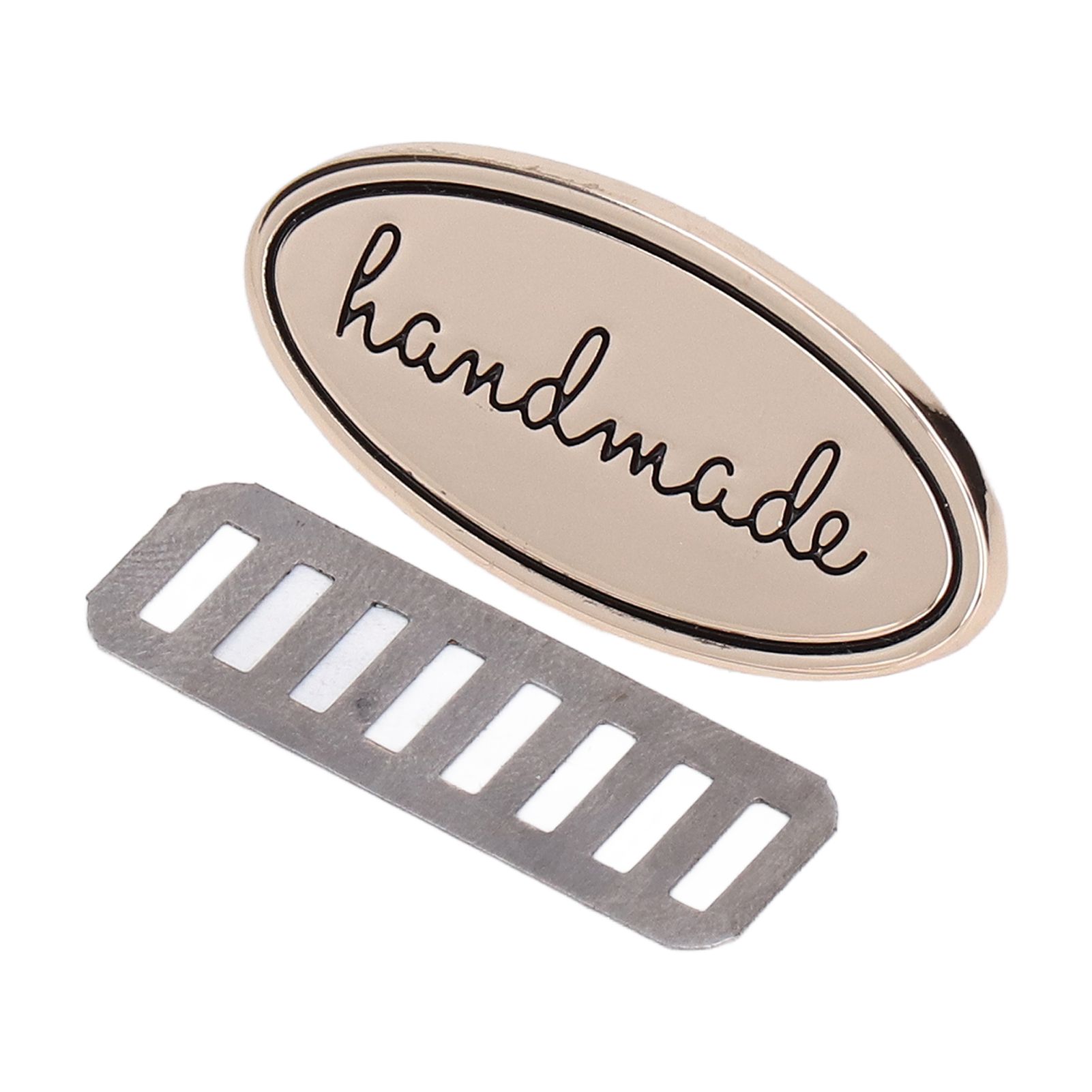 5 Pcs Alloy Handmade Labels DIY Bags Tag Letter Logo Multiple Colors Optional