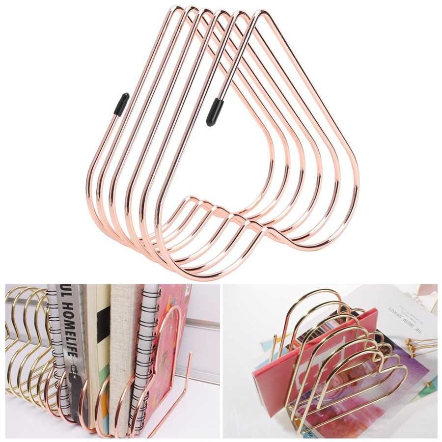 Telescopic Book Stand Desk Storage Rack Files Folder Organizer Craft Supplies Decoration