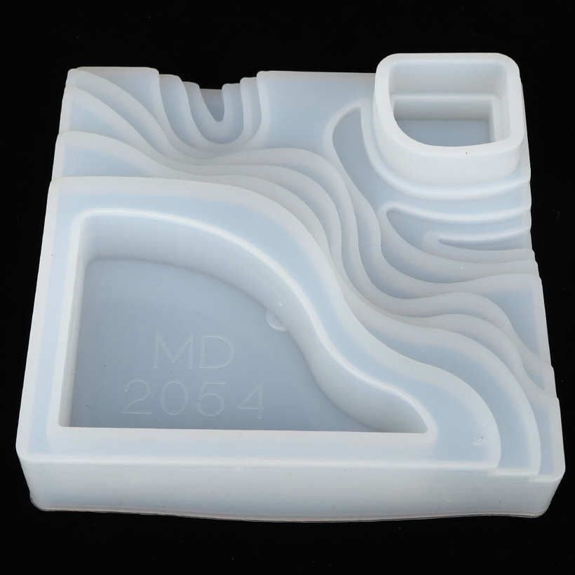 Ashtray Mold Silicone Terrace Shape DIY Hand-Made Craft Mould Decoration Ornaments