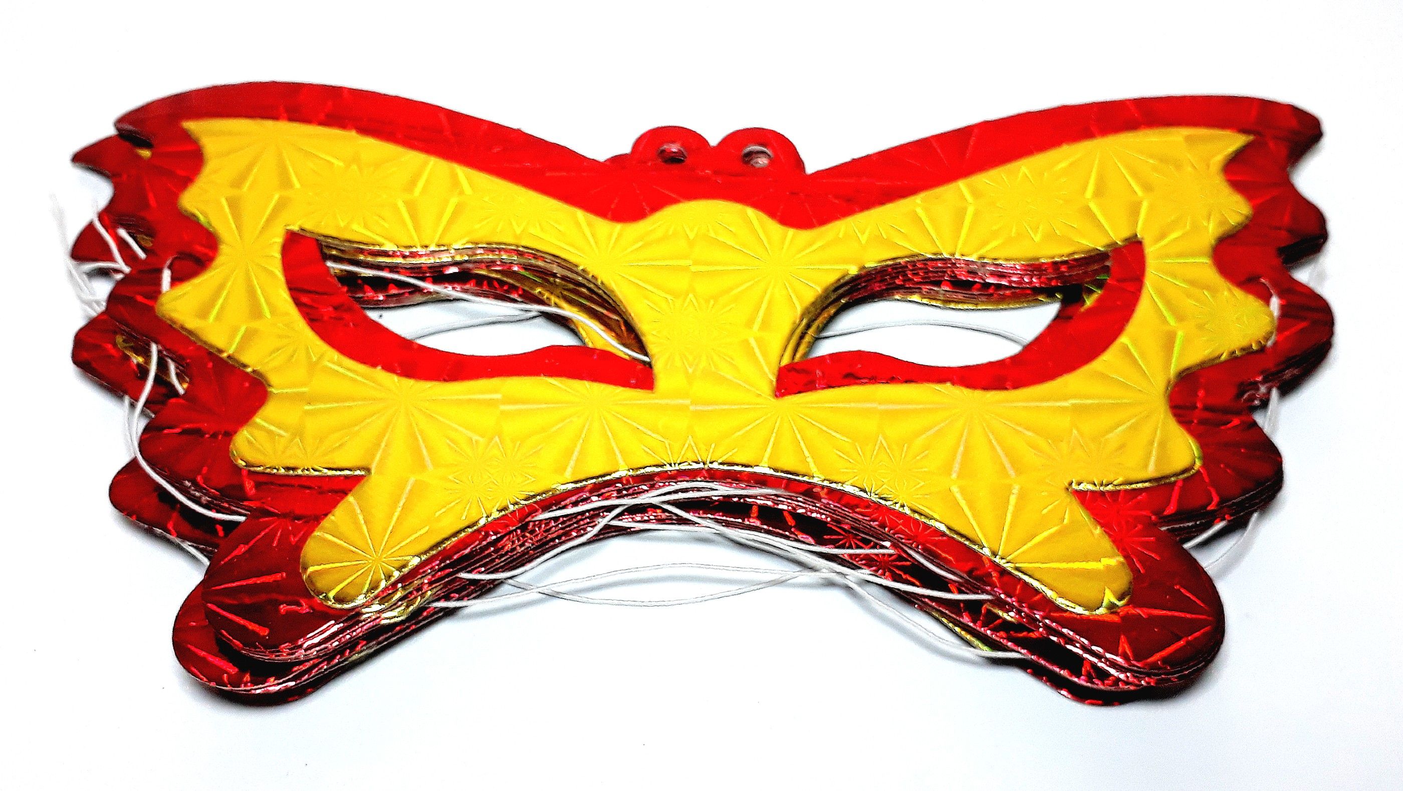 Eye Mask -10 Pcs Set Material Use Paper Free Size - Multicolored