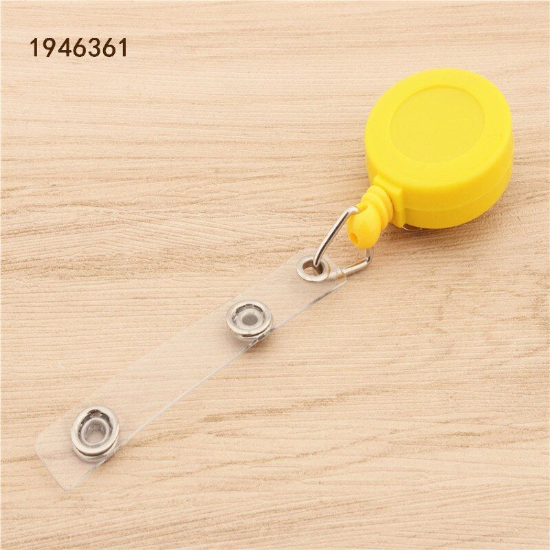 20 colors Retractable Pull Badge Holder Reels  Key Ring Chain Clips Office supplies school students ID Lanyard