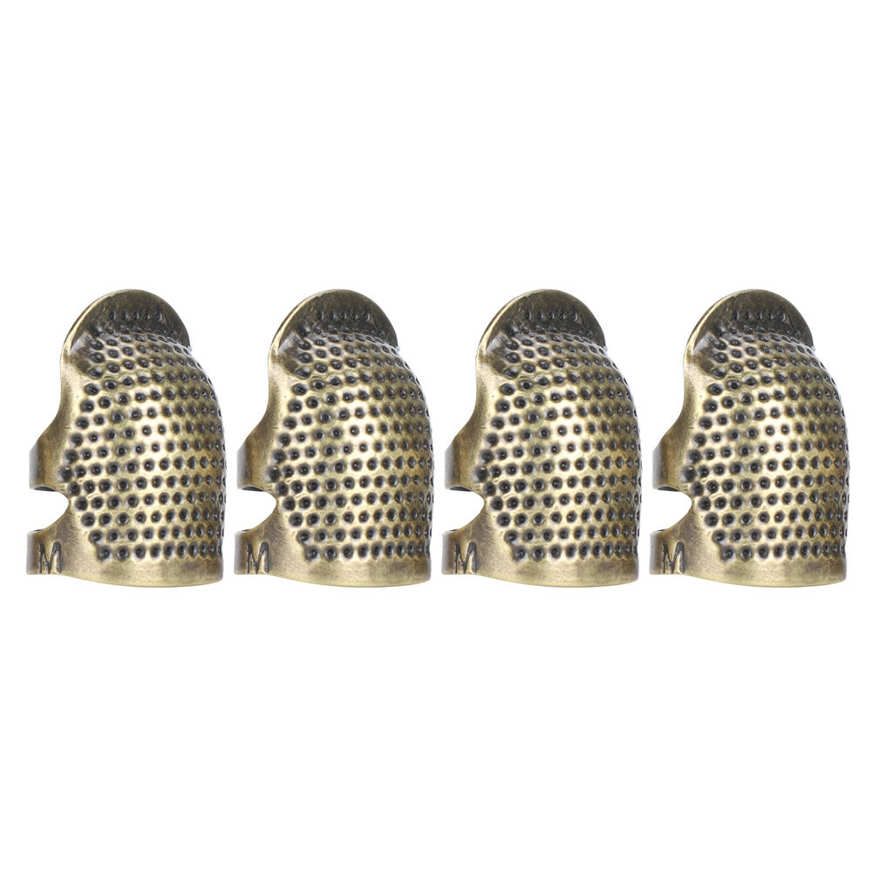 Brass Sewing Fingertip Thimble Adjustable Anti‑Slip Finger Protector for Thumb Index