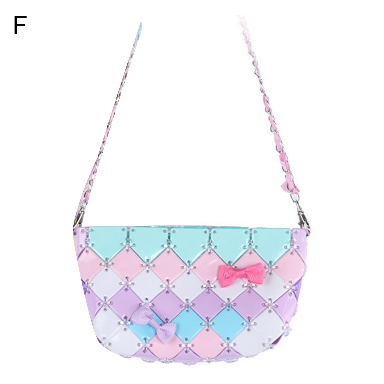 Cartoon Plastic DIY Handbag Detachable Assembly Kid Education Craft Handmade Bag