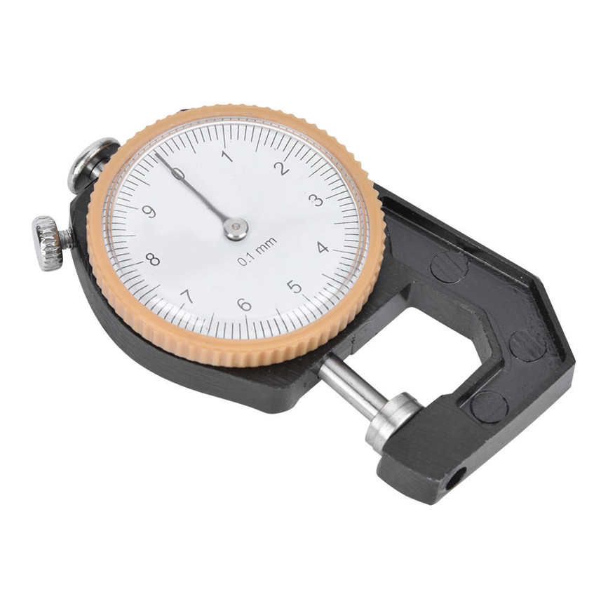 Thickness Dial Gauge 0-10mm Leather Metal Tester Measure Flat Head NEW