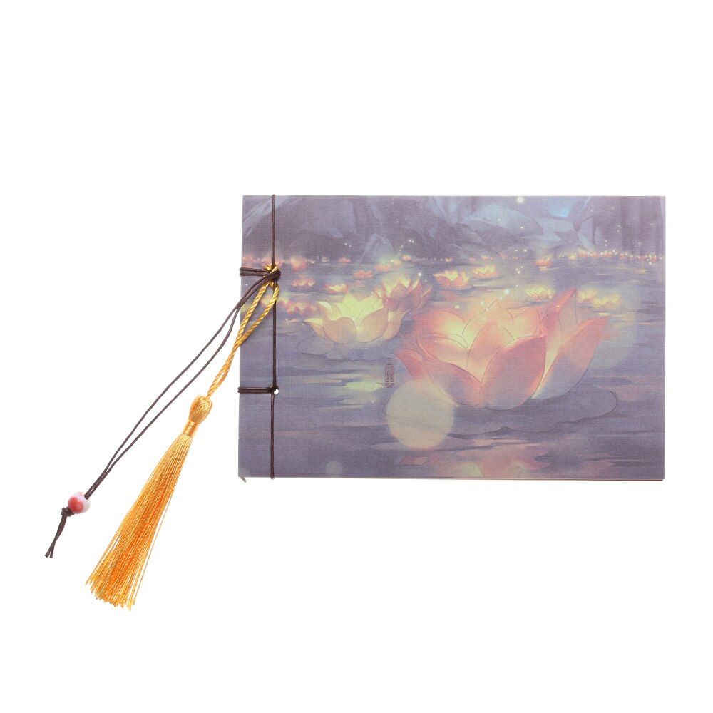 1 PC Chinese Style Notebook Weekly Planner Book Vintage Painting Sketchbook Journal Diary Book Blank Notepad Office Supplies(null)