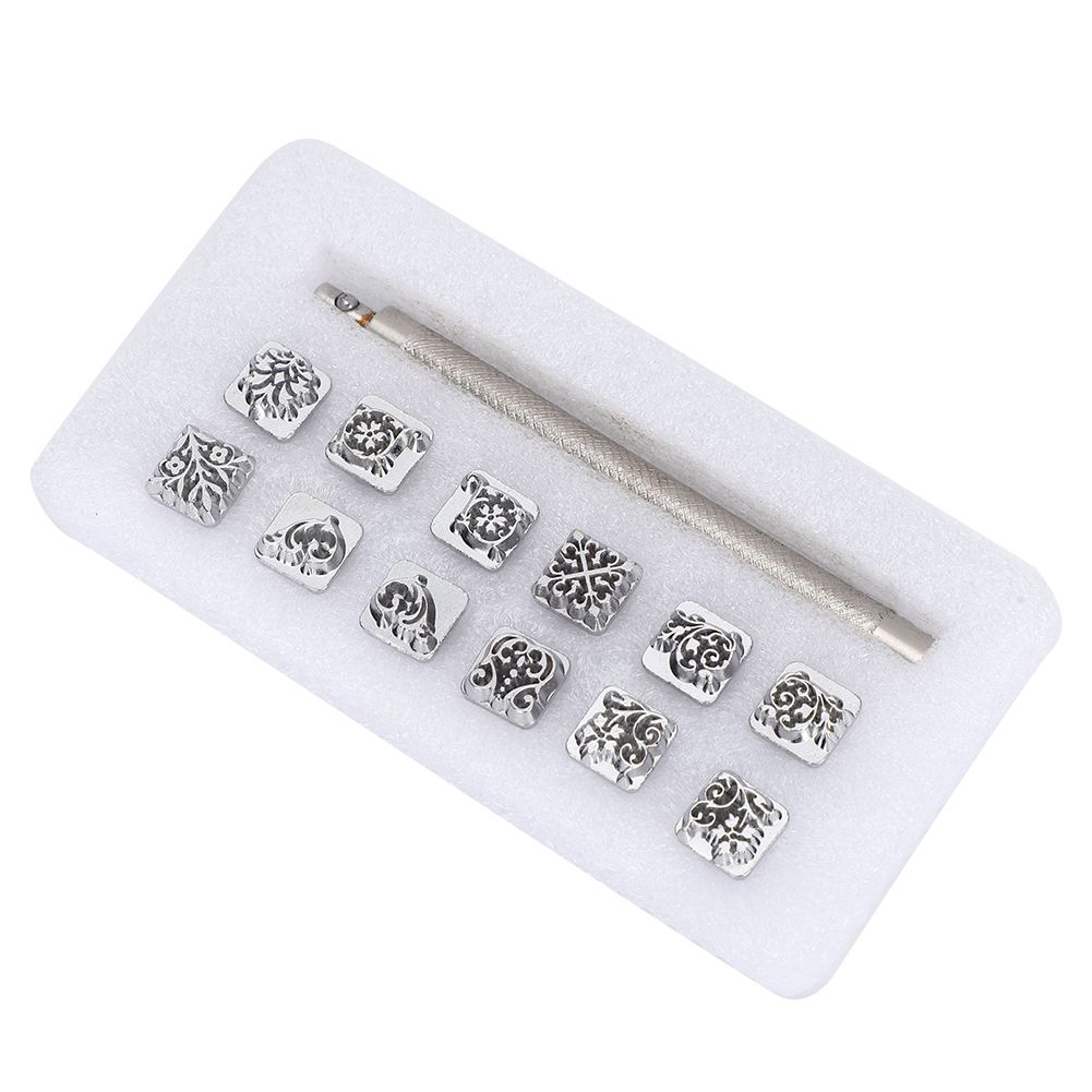 save easy to use practical zinc alloy stamping punch tool kit printing patterns gift friends for craft lovers