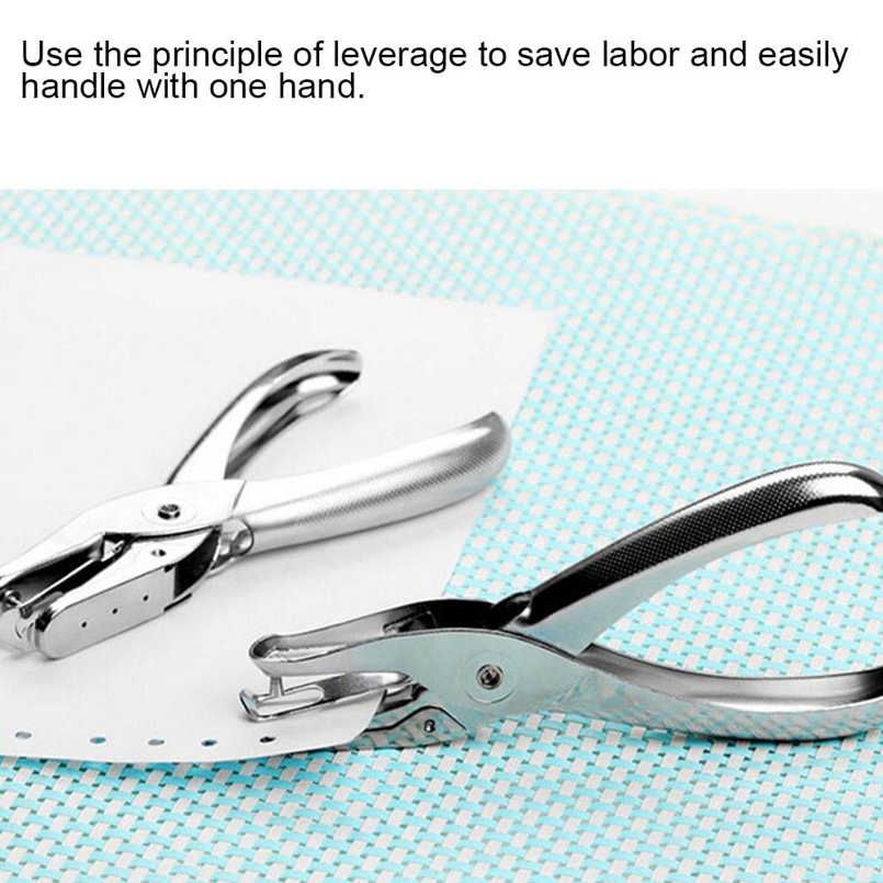 Portable Round Puncher Popular Delicate Hand-held Hole Punching Machine (6 pages) Practical Single Punch