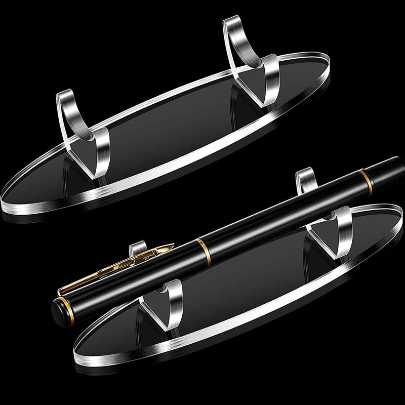 2 Pieces Acrylic Pen Display Stand, Transparent Cosmetic Brush Holder