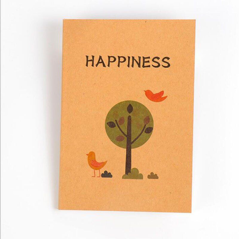 1PCS Hand-painted Sketchbook Retro Notebook Blank Sketch Notes Students Sketchbook Stationery Office & School Art Supplies
