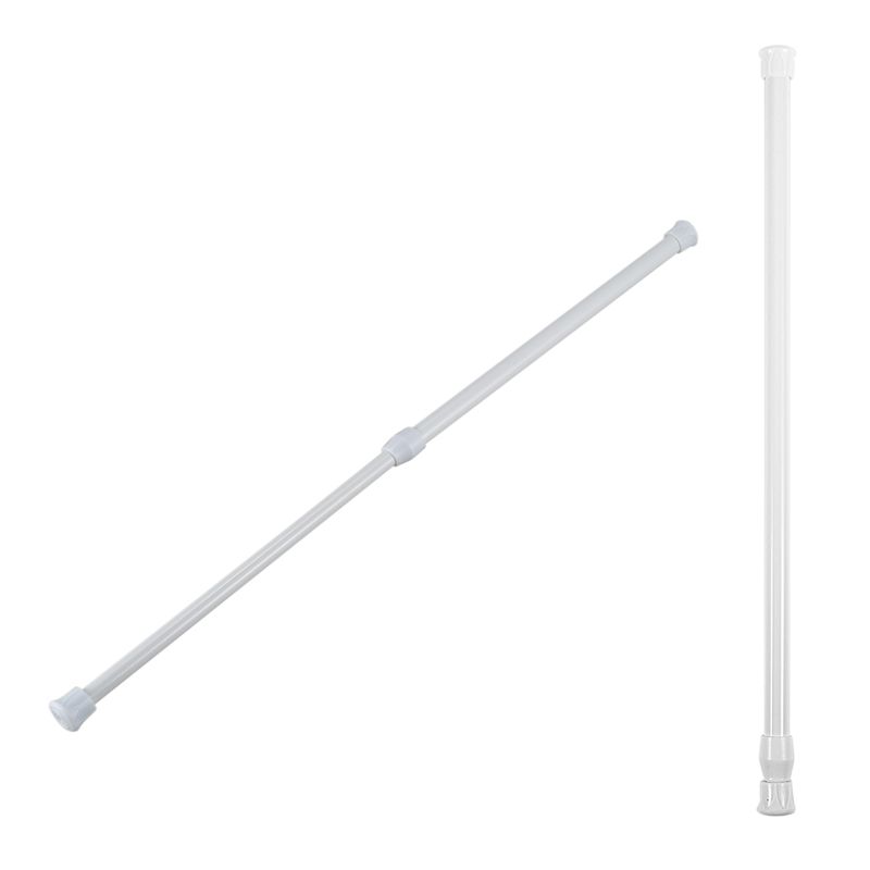 BRADOO- 2 Pcs Telescopic Shower Rod Shower Curtain Rod Telescopic Rod Rod Shower White 30-50 cm & 40-70cm