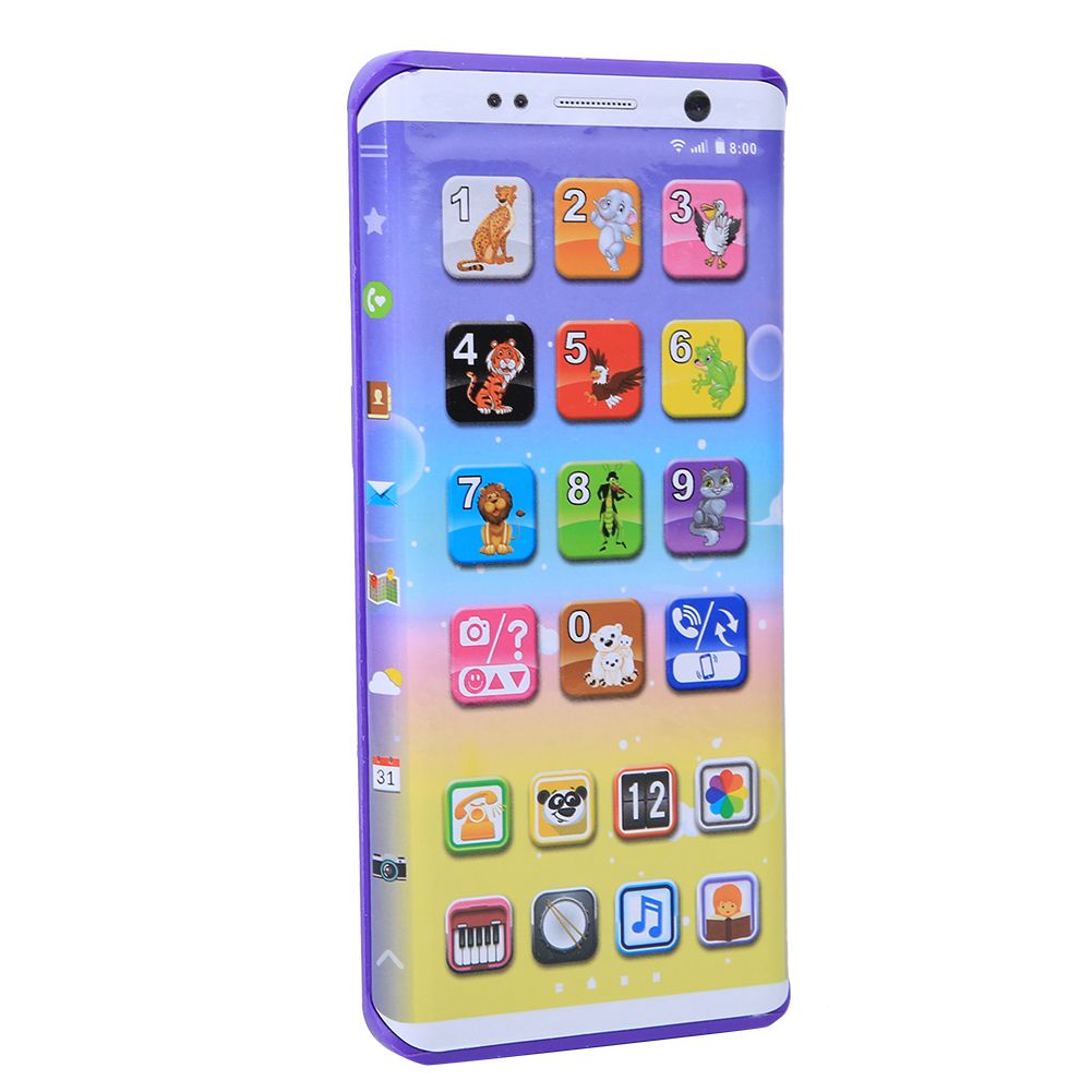 Learning Children Cambered-Screen Baby Early Educational Cellphone Toy