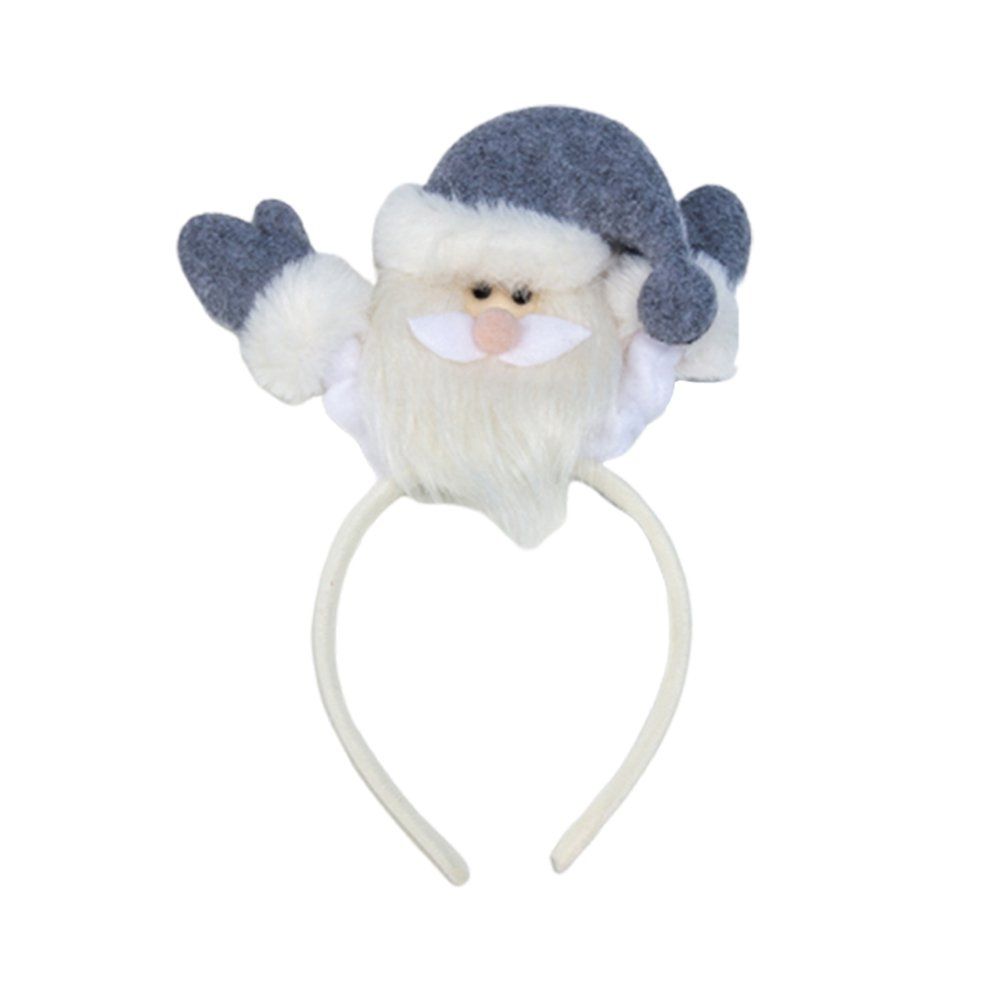 ChristCloth Santa Claus Hairband Cute Biscuit Man Little Girl Hoop