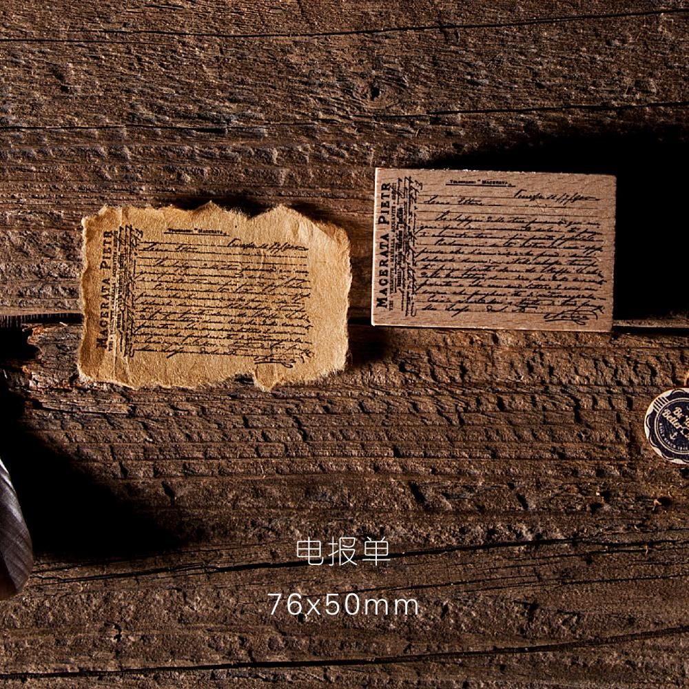 Vintage Atlantic Tickets Bill Decoration stamp wooden rubber stamps for scrapbooking stationery DIY craft standard stamp