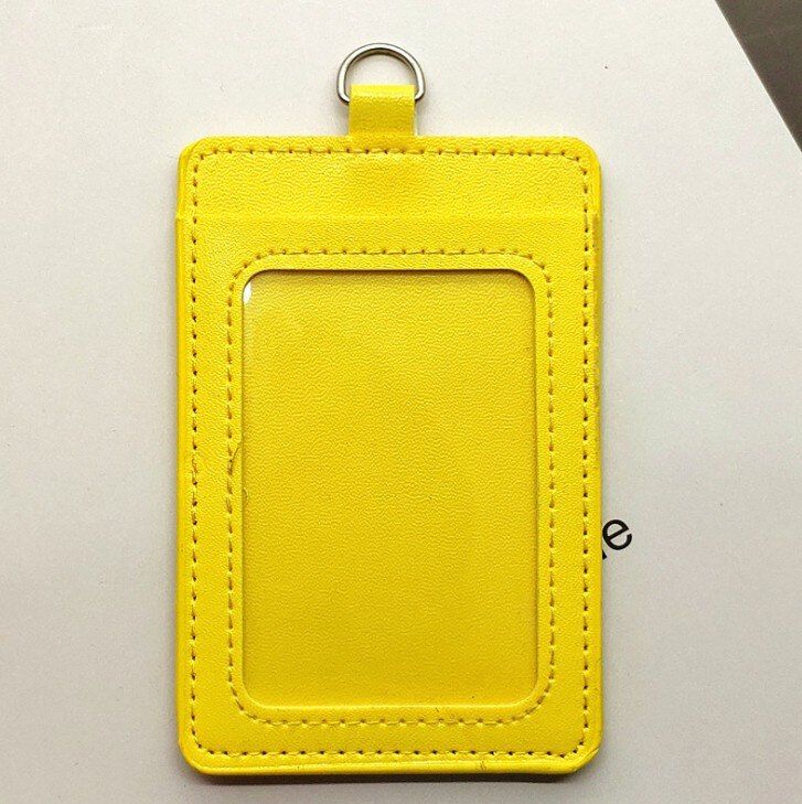 PU Leather Card Holder Bus Card Case Student Pass Card Protective Cover School Nurse Accessories