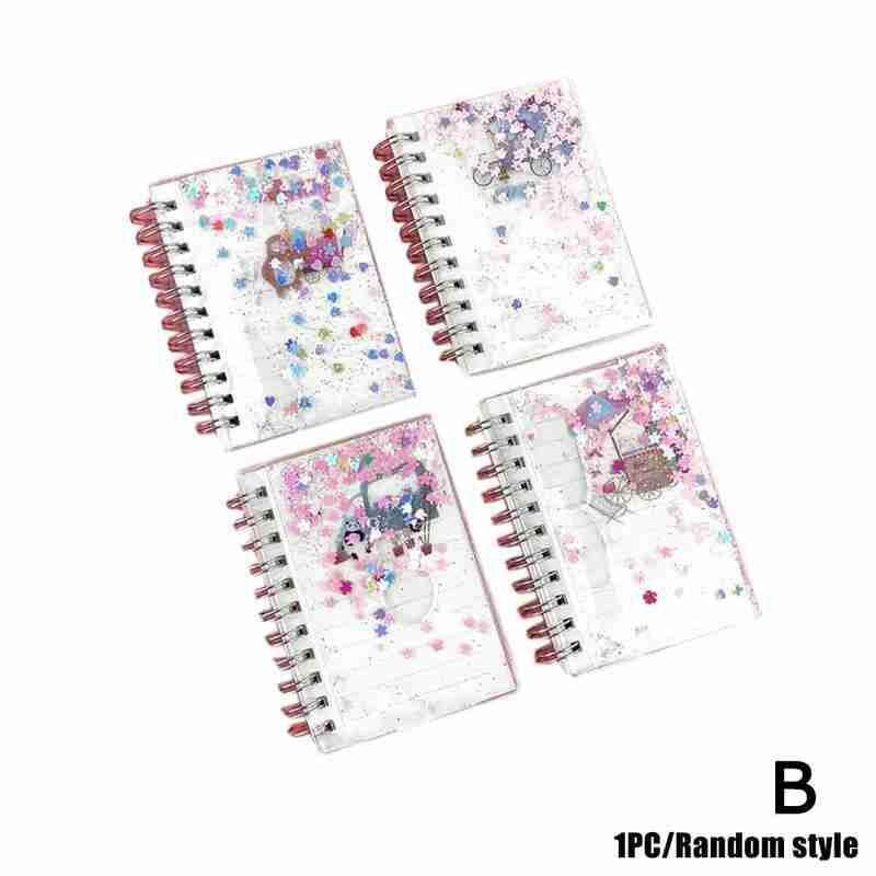 1pc Creative Portable Loose-leaf Hand Book Color Stars Notes Glitter Culture Education Student Notepad Tools Office Supplie H5G9