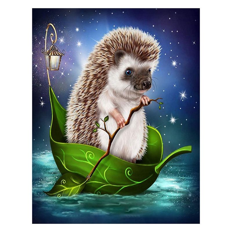 Diamond Painting Diamond Full Diamond Round Diamond Living Room Decoration Crafts Hedgehog