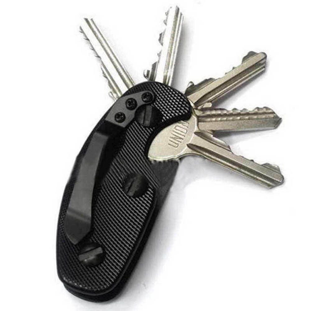Key Holder Aluminum Alloy Keychain Key Holders Clip Aluminum Clip Keys Organizer Bag Wallet Folder Pocket Tools 7.5cm x 3cm