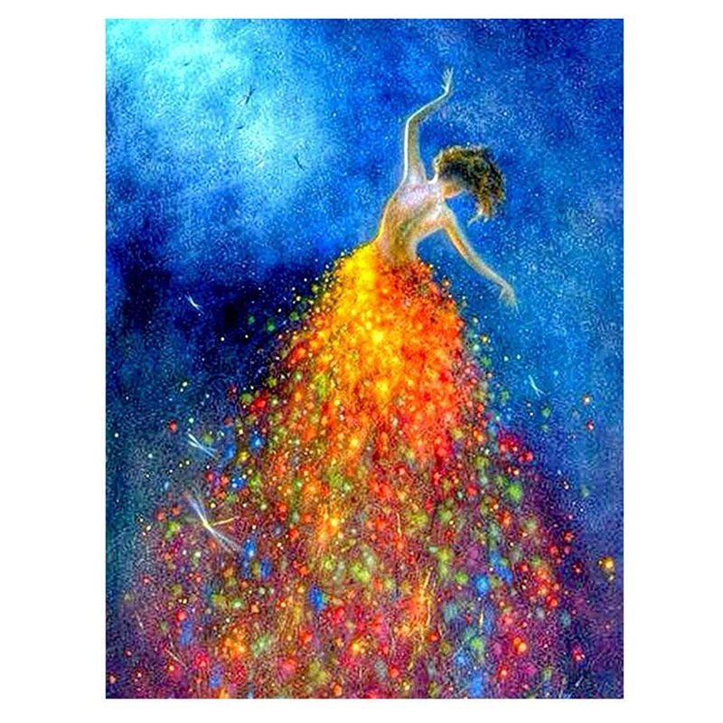 DIY Diamond Painting Full Drill Rhinestone Embroidery for Adult Diamond Painting Kit Paint with Diamonds Color Dancer