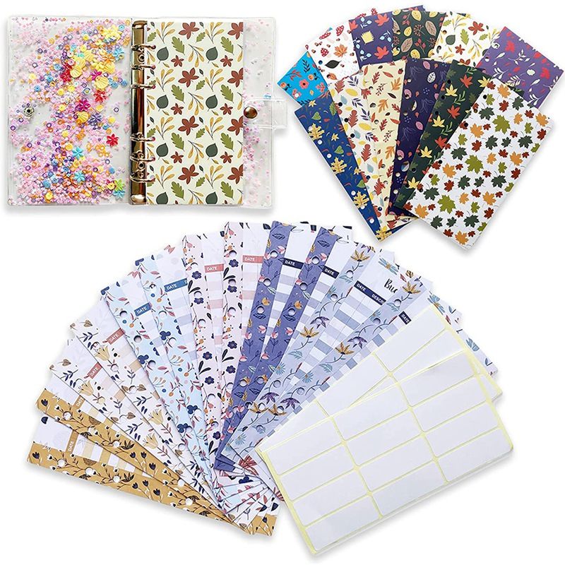 A6 PVC Budget Binder, Budget Planner Organizer with Cash Envelopes, for Cash Budgeting, with Expense Budget Sheets