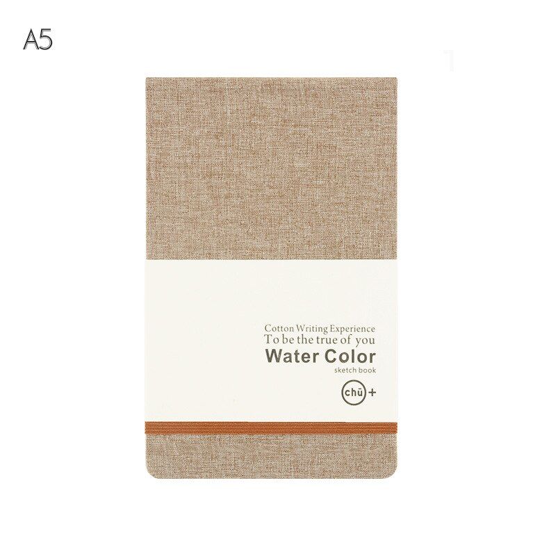 A5 Watercolor Painting Sketchbook Hard Cover Notebook Papeleria Not Defteri Drawing Note Book Libreta Stationery Notepad Planner(null)