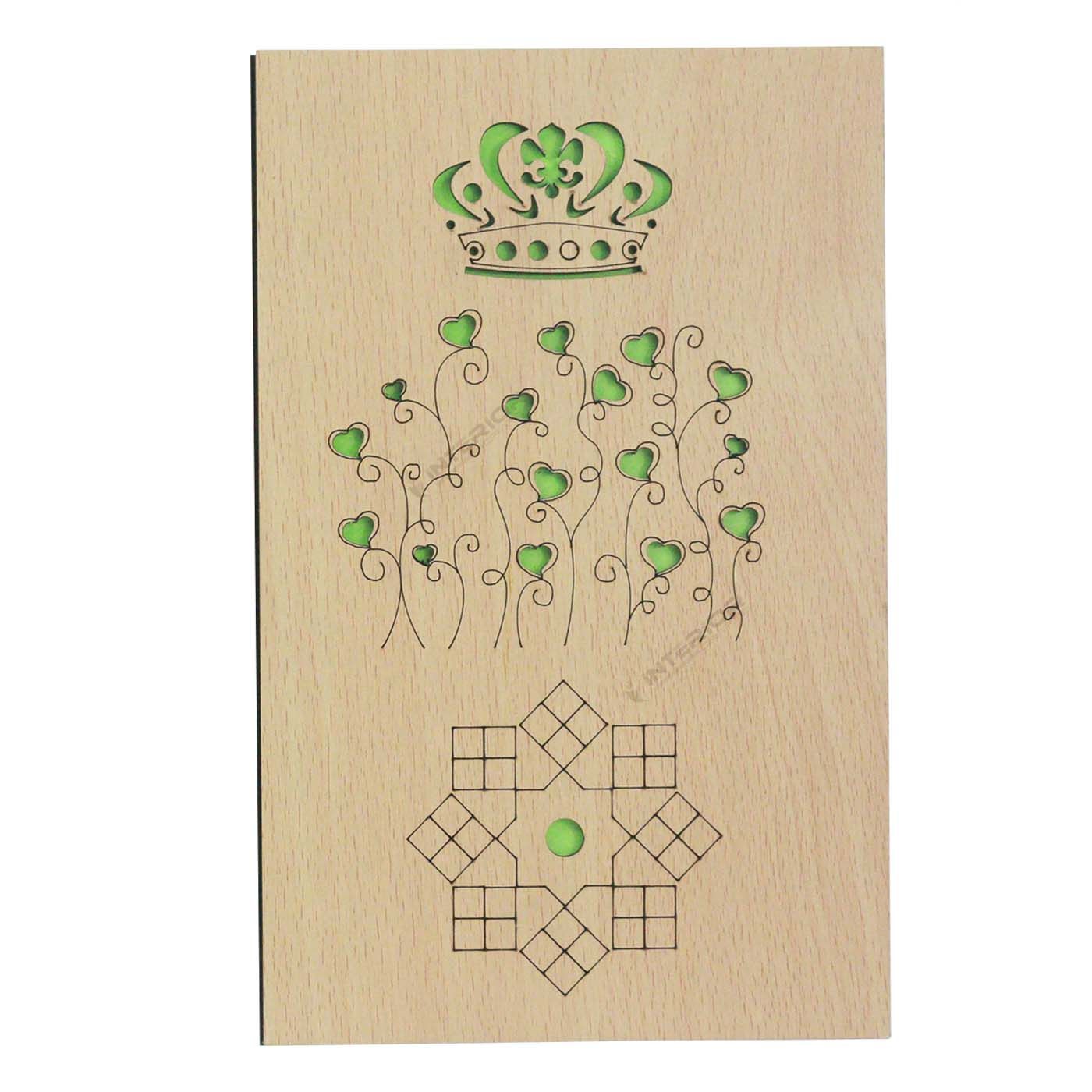 Crown Wooden Netbook Notebook/Business/Birthday/Gratitude Journal/Handmade-ICNSS-129