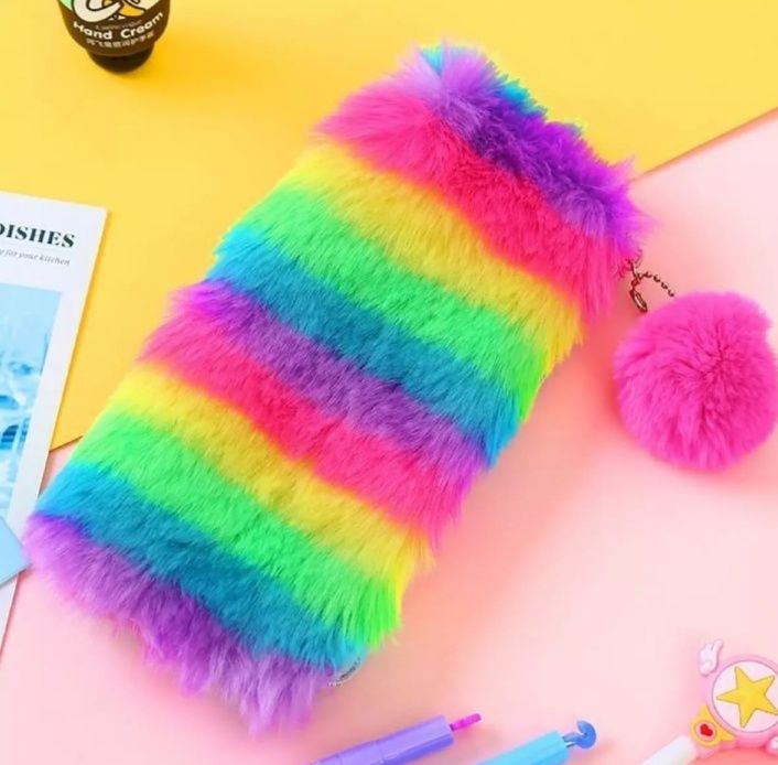 Rainbow pencil case