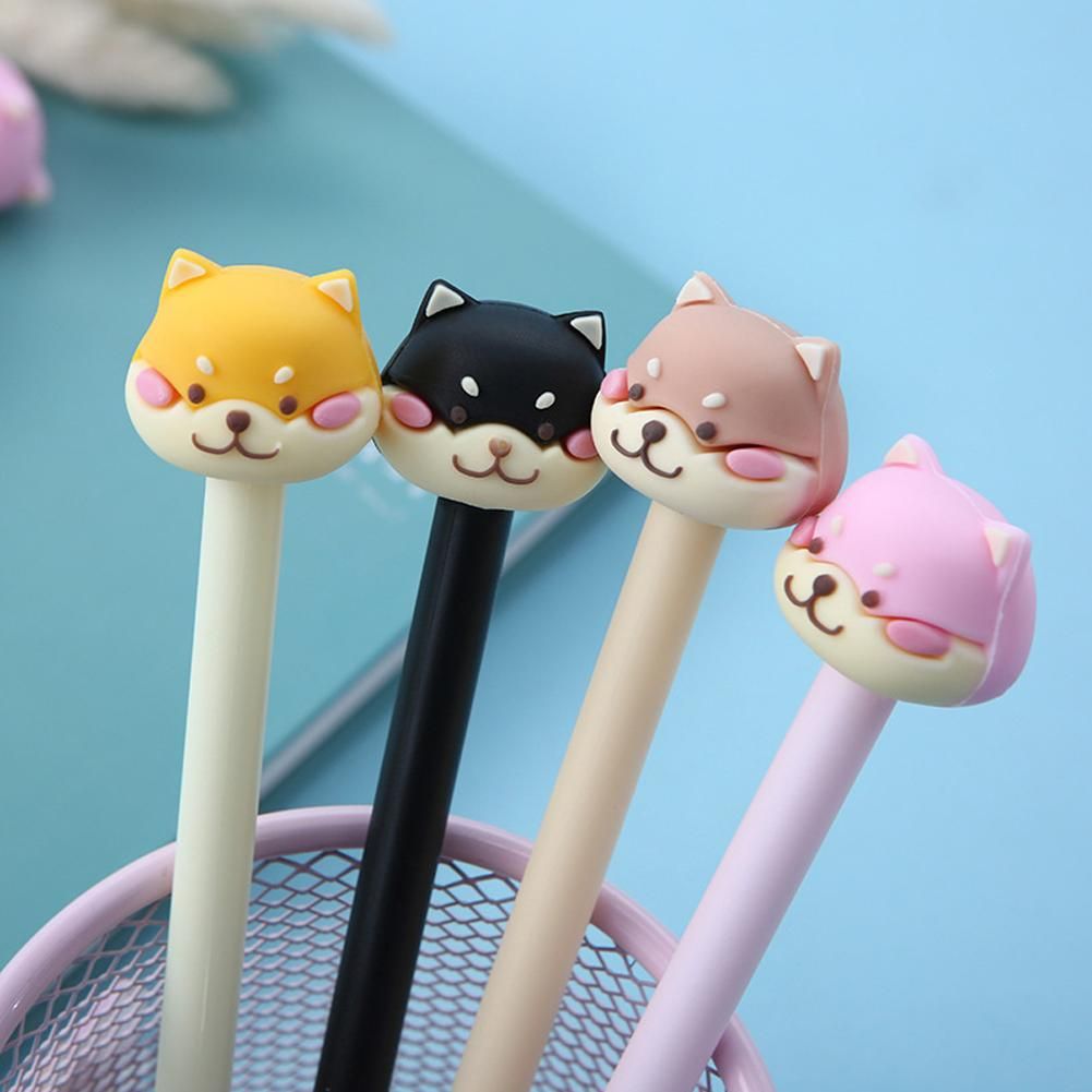 Creative Cartoon Shiba Inu Dog Pen 0.5mm Scrapbook Pen Stationery Gifts School Office Supply