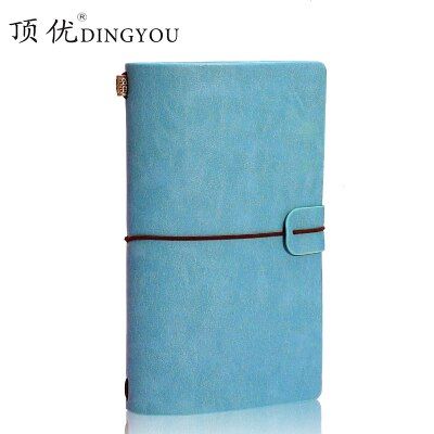 Special Offer DINGYOU Travel Notebook Vintage Notebook Diary Leather Strap Notebook A6 1PCS(null)