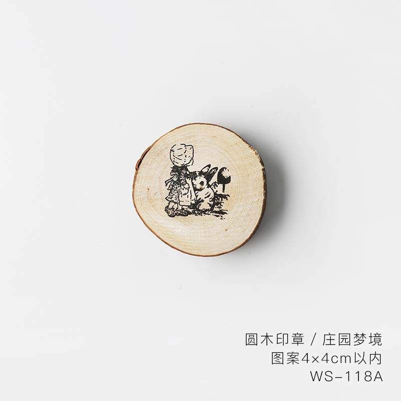 Forest Adventure Series decoration stamp wooden Round rubber stamps for scrapbooking stationery DIY craft standard seal