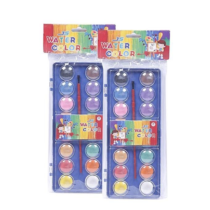 2 Boxes of JS Water Colors - 16 Shades - Multicolor